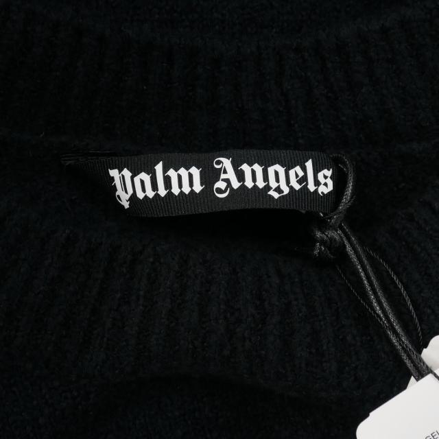 【中古】未使用品 パームエンジェルス PALM ANGELS 24AW ニット セーター 長袖 Lサイズ ブラック 黒 メンズ_7