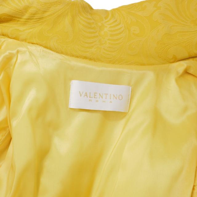 【中古】ヴァレンティノ ヴァレンチノ  VALENTINO ハイネック ジャガード ブルゾン ジャケット 中綿 IT40 黄色_5