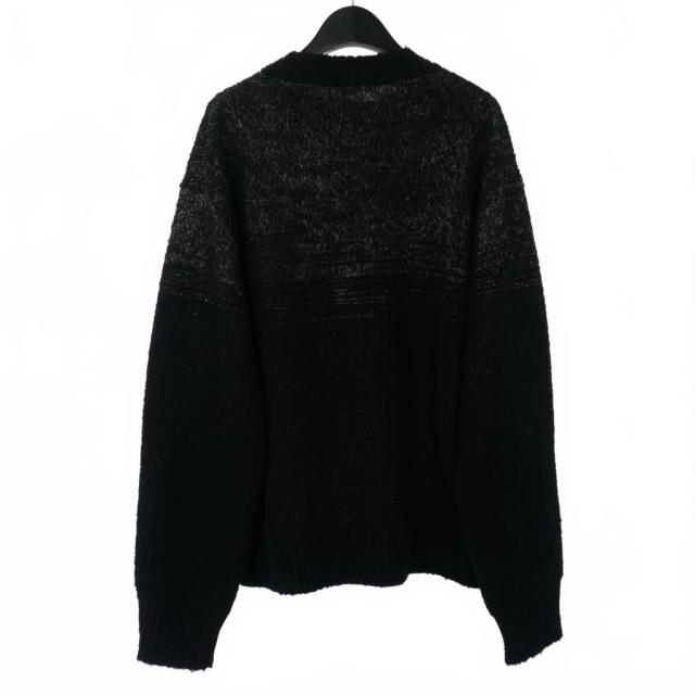 【中古】未使用品 エヌティーエヌ NTN 25AW BETA CREW NECK SWEATER ベータ セーター ニット 2 ブラック メンズ_3