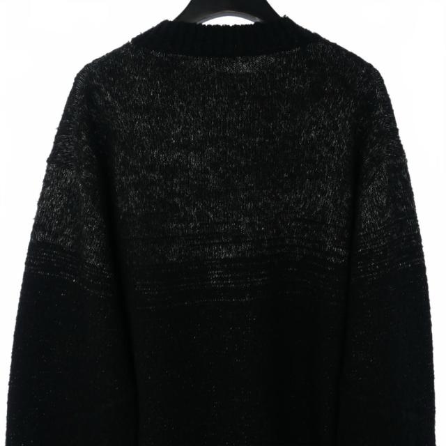 【中古】未使用品 エヌティーエヌ NTN 25AW BETA CREW NECK SWEATER ベータ セーター ニット 2 ブラック メンズ_4