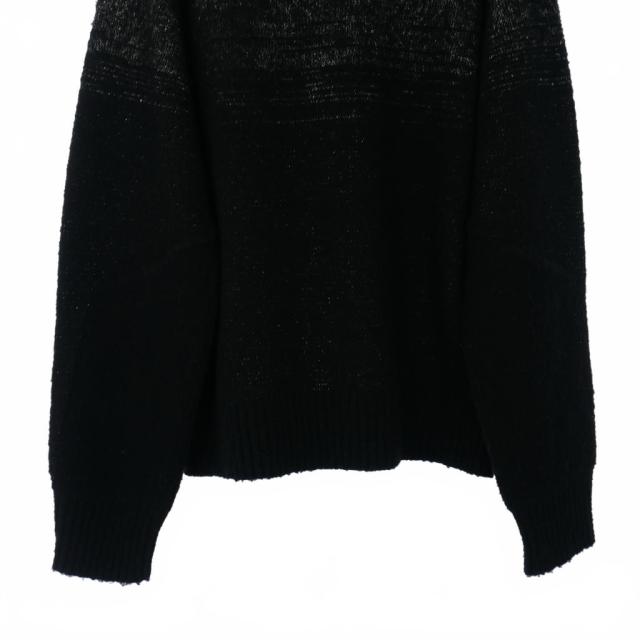 【中古】未使用品 エヌティーエヌ NTN 25AW BETA CREW NECK SWEATER ベータ セーター ニット 2 ブラック メンズ_5