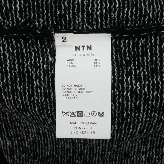 【中古】未使用品 エヌティーエヌ NTN 25AW BETA CREW NECK SWEATER ベータ セーター ニット 2 ブラック メンズ_8