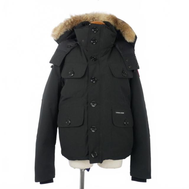 【中古】カナダグース CANADA GOOSE RUSSELL PARKA ラッセル パーカ ダウンジャケット S 黒 ブラック 2301JM R メンズ