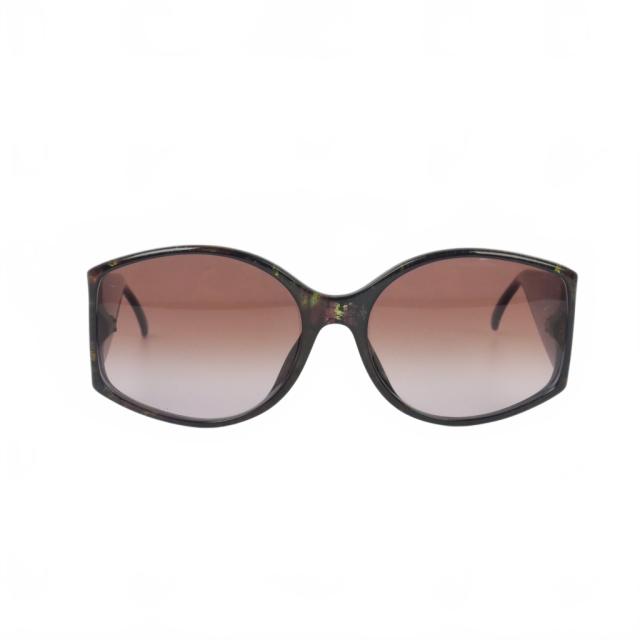 【中古】クリスチャンディオール Christian Dior ヴィンテージ 70s〜80s サングラス セルフレーム マーブル柄 ブルー