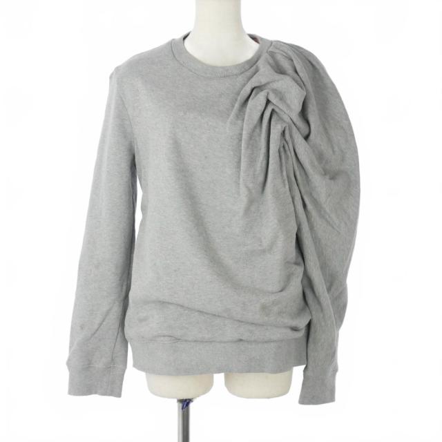 【中古】ドリスヴァンノッテン DRIES VAN NOTEN ギャザートレーナー スウェット コットン M グレー レディース