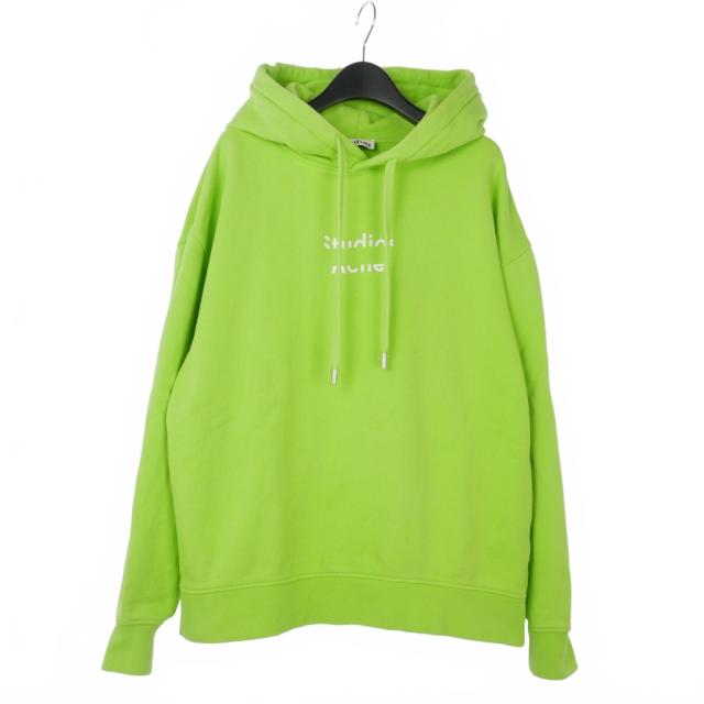 未使用　アクネステュディオス　グリーン迷彩フーディ 中古】アクネ ストゥディオズ Acne Studios ブロークンロゴ プル