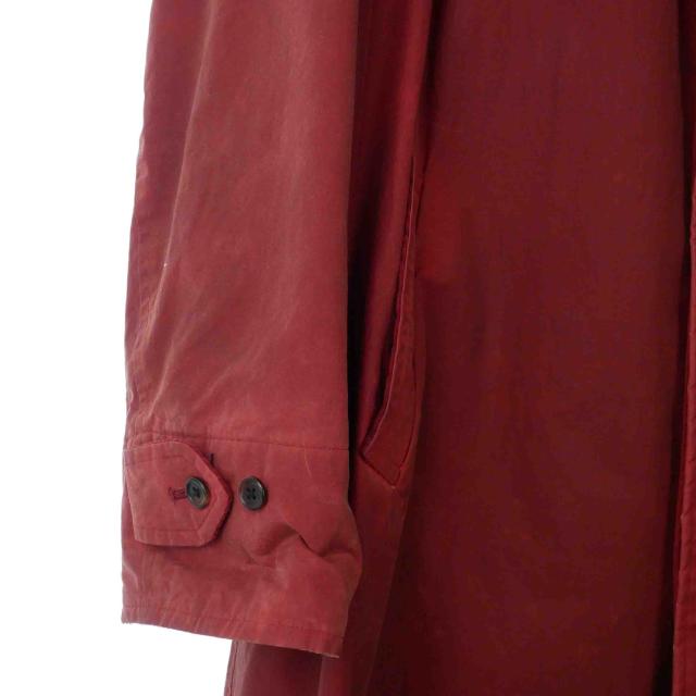 【中古】ワイズフォーメン Y's for men 95AW オイルドコート コットン ジャケット セミロング L 赤 レッド ME-C01-006_3