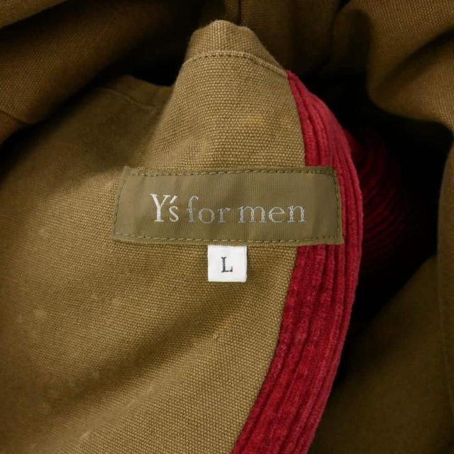 【中古】ワイズフォーメン Y's for men 95AW オイルドコート コットン ジャケット セミロング L 赤 レッド ME-C01-006_7