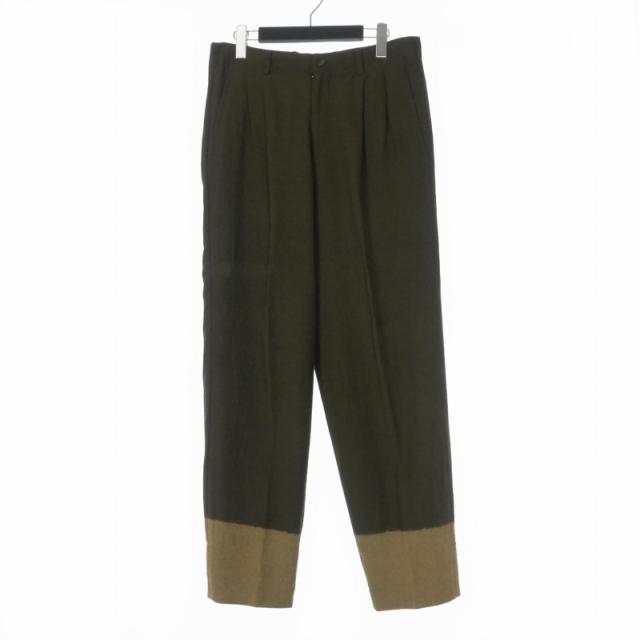【中古】ヨウジヤマモトプールオム YOHJI YAMAMOTO POUR HOMME 96AW 脱色期 抜染 ワイドパンツ スラックス M