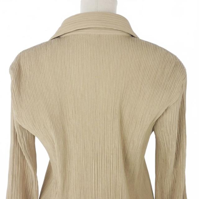 中古】イッセイミヤケ ISSEY MIYAKE プリーツ シャツ ブラウス 長袖