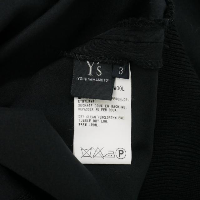 【中古】ワイズ Y's ロングスカート Aライン 無地 ウール サイズ3 ブラック 黒 YK-S18-162 レディース_6