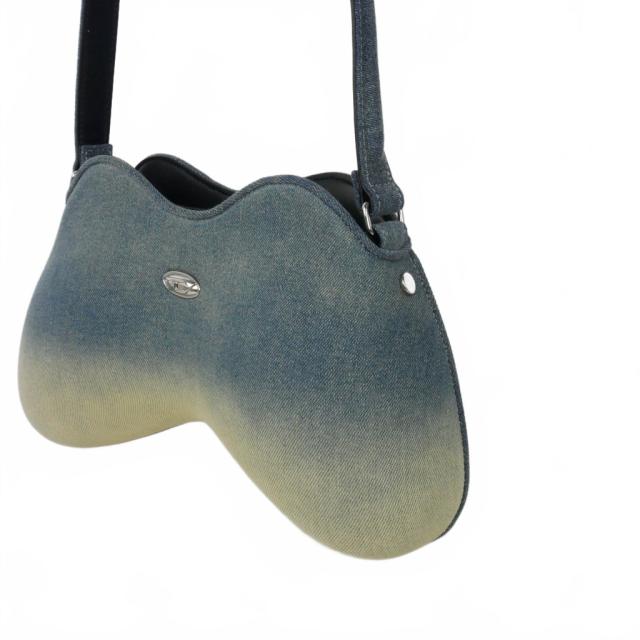 【中古】ディーゼル DIESEL 25SS Double-D shoulder bag デニム ショルダーバッグ インディゴ X10327 P5499_2