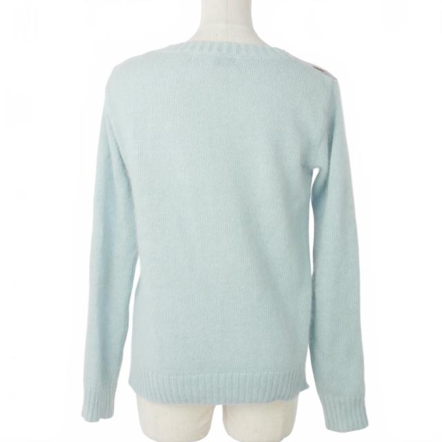 【中古】トリココムデギャルソン tricot COMME des GARCONS AD1995 ドッキング ニット セーター シアー 花柄 長袖_6