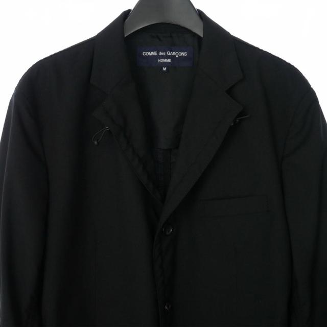 【中古】コムデギャルソンオム COMME des GARCONS HOMME シャーリング テーラードジャケット ブレザー ウール 無地 M_1