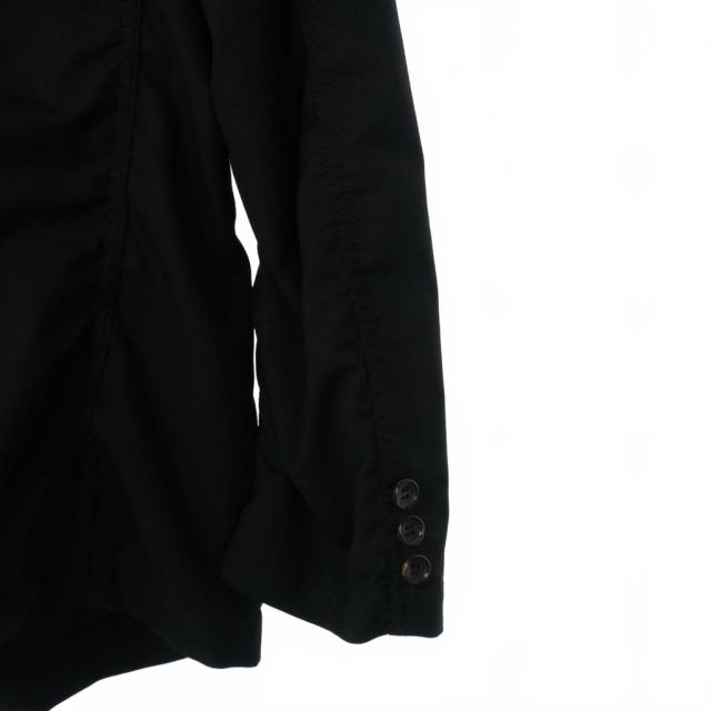 【中古】コムデギャルソンオム COMME des GARCONS HOMME シャーリング テーラードジャケット ブレザー ウール 無地 M_6