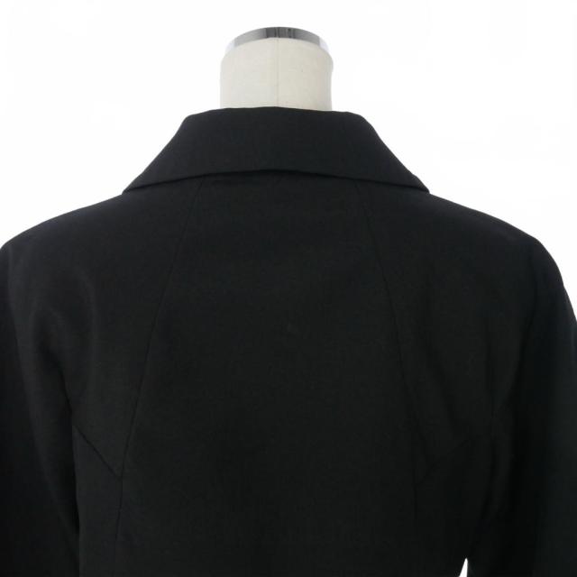 【中古】コムデギャルソン COMME des GARCONS 丸襟 クロップドジャケット 短丈 ショート 無地 Mサイズ 黒 ブラック_5