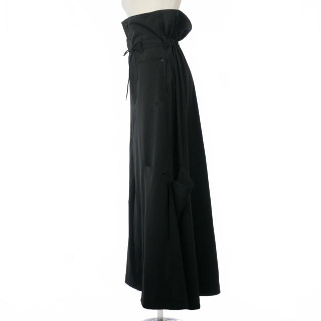 【中古】ワイスリー Y-3 ヨウジヤマモト W VENT SKIRT ヴェントスカート ロングスカート ハイウエスト フレア 2XS_3