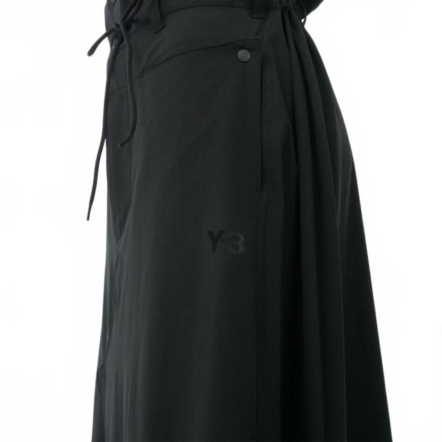 【中古】ワイスリー Y-3 ヨウジヤマモト W VENT SKIRT ヴェントスカート ロングスカート ハイウエスト フレア 2XS_4