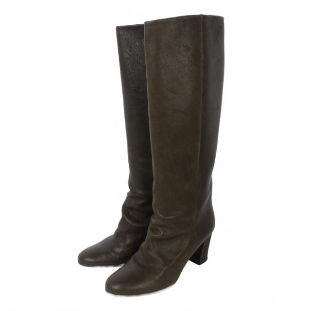 【中古】メゾンマルジェラ Maison Margiela ロングブーツ キャメルレザー 37 茶 ブラウン S38WW0180 国内正規