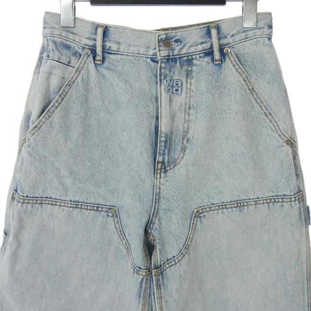 【中古】アレキサンダーワン ALEXANDER WANG 22SS ダブルフロント カーペンタージーンズ デニムワイド カーゴパンツ_1