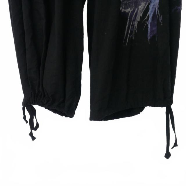 【中古】ヨウジヤマモト ブラックスキャンダル 19AW 朝倉優佳 ガラスの時代 バルーン ワイドパンツ スラックス 3 黒_3