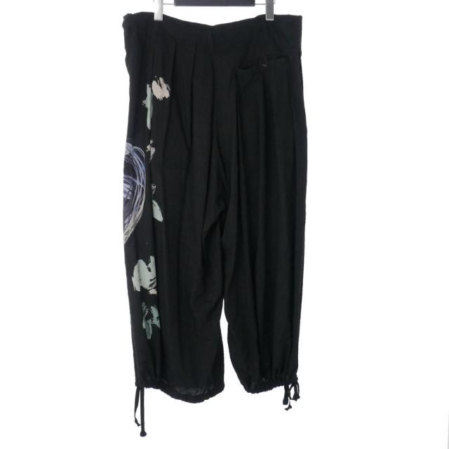 【中古】ヨウジヤマモト ブラックスキャンダル 19AW 朝倉優佳 ガラスの時代 バルーン ワイドパンツ スラックス 3 黒_4