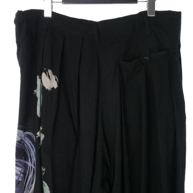 【中古】ヨウジヤマモト ブラックスキャンダル 19AW 朝倉優佳 ガラスの時代 バルーン ワイドパンツ スラックス 3 黒_5