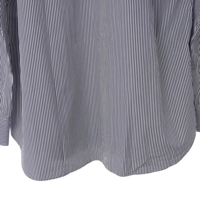 【中古】コムデギャルソンシャツ COMME des GARCONS SHIRT マルチストライプ シャツ 長袖 コットン M 青 ブルー_5
