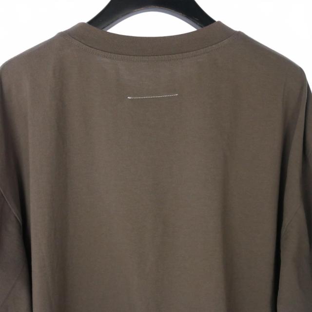 【中古】エムエムシックス メゾンマルジェラ MM6 24SS キャット カレンダーロゴ プリント Tシャツ 半袖 M 茶_5