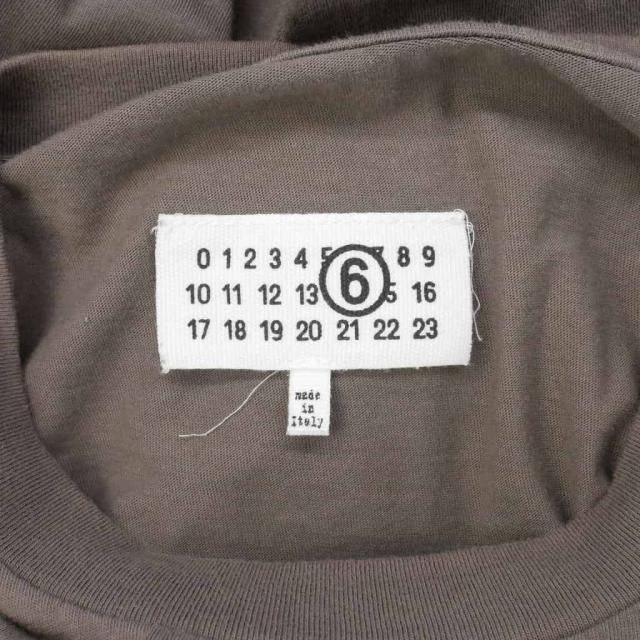 【中古】エムエムシックス メゾンマルジェラ MM6 24SS キャット カレンダーロゴ プリント Tシャツ 半袖 M 茶_7