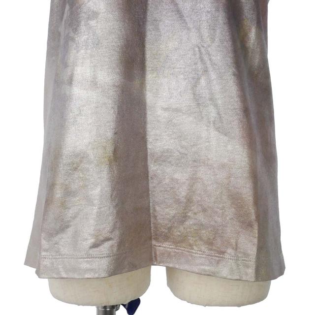 【中古】メゾンマルジェラ Maison Margiela 14AW メタリック モナリザ プリント Tシャツ カットソー 半袖 XS シルバー_2
