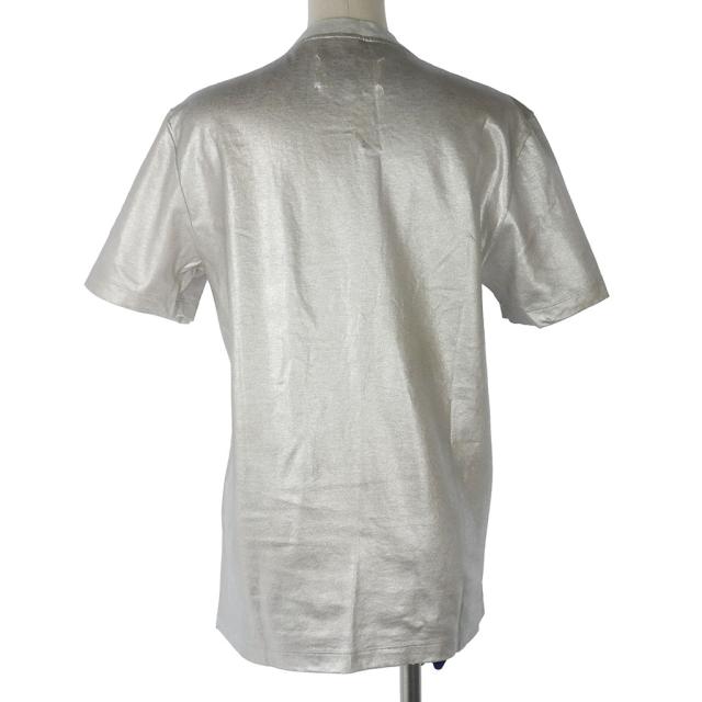 【中古】メゾンマルジェラ Maison Margiela 14AW メタリック モナリザ プリント Tシャツ カットソー 半袖 XS シルバー_4