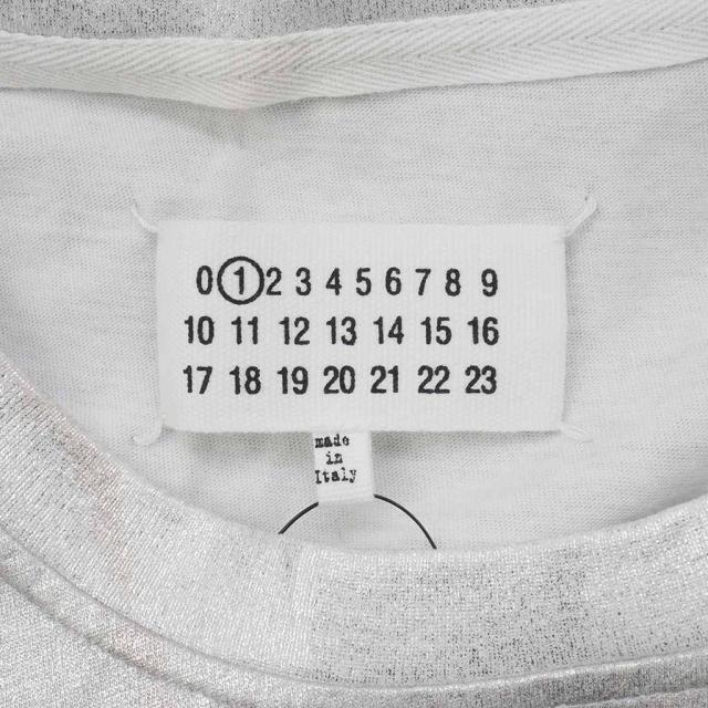 【中古】メゾンマルジェラ Maison Margiela 14AW メタリック モナリザ プリント Tシャツ カットソー 半袖 XS シルバー_7