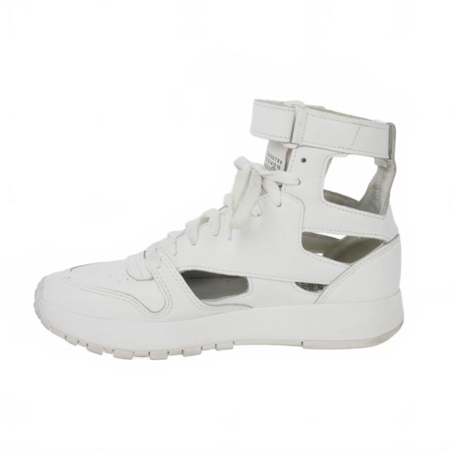 【中古】メゾンマルジェラ Maison Margiela × リーボック Classic Leather Tabi High スニーカー 足袋 25?p 白_2