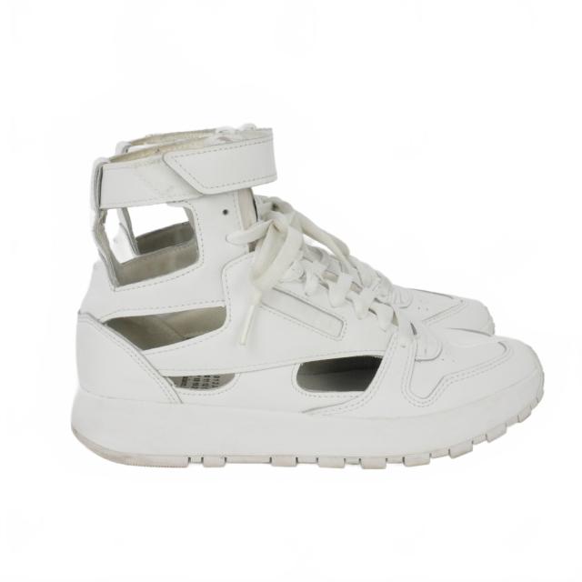 【中古】メゾンマルジェラ Maison Margiela × リーボック Classic Leather Tabi High スニーカー 足袋 25?p 白_3