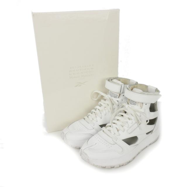 【中古】メゾンマルジェラ Maison Margiela × リーボック Classic Leather Tabi High スニーカー 足袋 25?p 白_8