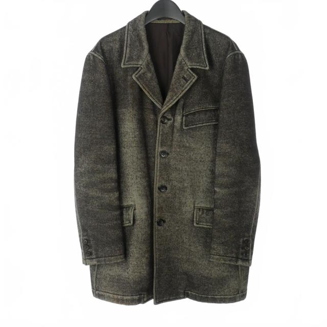 【中古】コムデギャルソンオム COMME des GARCONS HOMME AD1999 田中オム ヴィンテージ加工 ロングジャケット コート