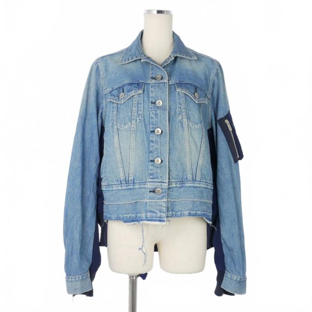 公式オンラインストアな sacai 19SS MA1 ドッキングデニムジャケット