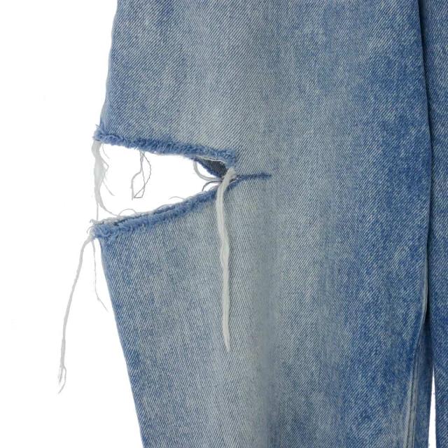 【中古】メゾンマルジェラ Maison Margiela 21SS スラッシュディテール デニムパンツ ワイド 38 水色_2