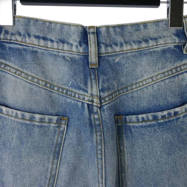 【中古】メゾンマルジェラ Maison Margiela 21SS スラッシュディテール デニムパンツ ワイド 38 水色_6