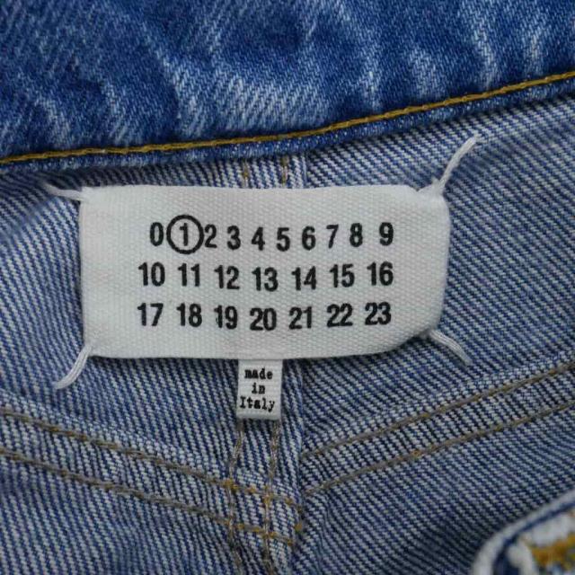 【中古】メゾンマルジェラ Maison Margiela 21SS スラッシュディテール デニムパンツ ワイド 38 水色_7