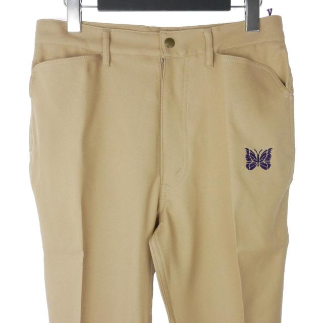 【中古】未使用品 ニードルス ニードルズ Needles Slim Jean Poly Twill スリムジーンズ ツイル パンツ XS ベージュ_1