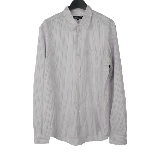 【中古】コムデギャルソンオムドゥ COMME des GARCONS HOMME DEUX AD2012 コットンシャツ 長袖 M ピンク DJ-BC23