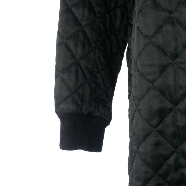 【中古】ドリスヴァンノッテン DRIES VAN NOTEN キルティング ワンピース 長袖 ひざ丈 無地 36 黒 ブラック_2