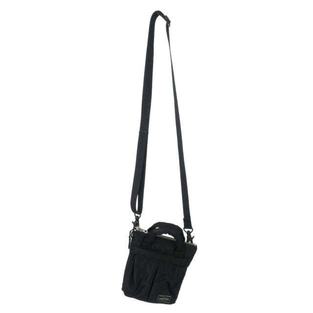 【中古】ポーター PORTER HOWL ヘルメットバッグ ミニ ショルダーバッグ 黒 ブラック メンズ レディース