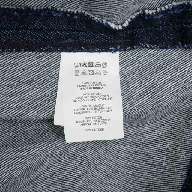 【中古】ドリスヴァンノッテン DRIES VAN NOTEN デニム コットンスカート 膝丈 34 青 インディゴ レディース_7