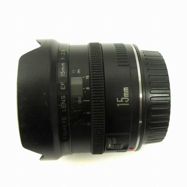 【中古】キヤノン CANON キャノン FISHEYE LENS EF 15mm F2.8 フィッシュアイ 単焦点レンズ 超広角 ジャンク その他