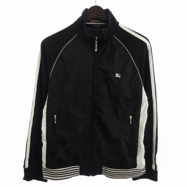 【中古】バーバリーブラックレーベル トラックジャケット ブルゾン BMV26-410-09 黒 ブラック 2 M位 メンズの通販は