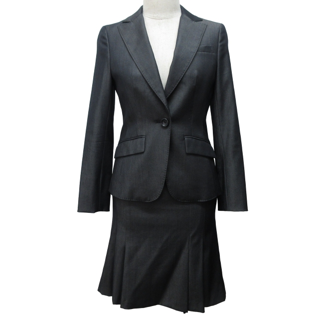 中古】クミキョク 組曲 KUMIKYOKU 美品 セットアップ スーツ スカート  