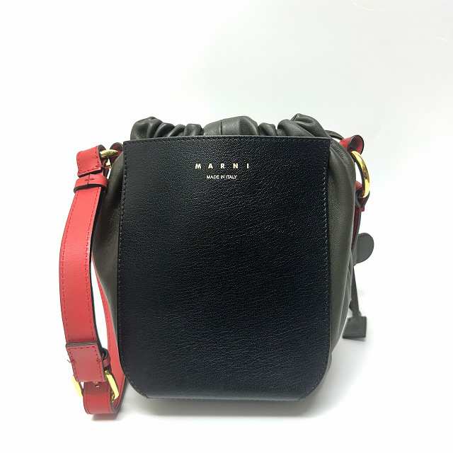 【中古】未使用品 マルニ MARNI ショルダーバッグ ガセット スモール GUSSET SBMP0030Q1 P2739 Z2G48 メンズ レディース